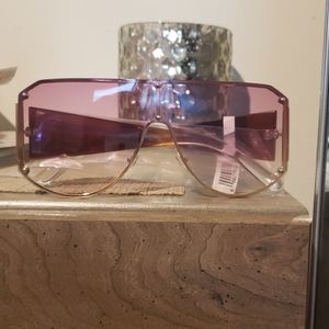 Oversized square Purple Sunglasses
